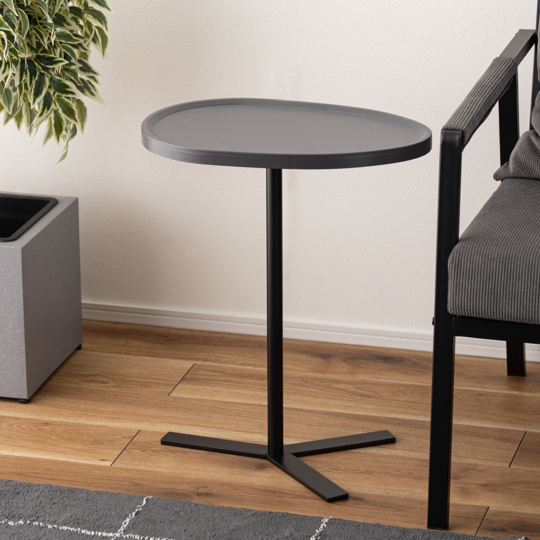 デザインサイドテーブル(ダークグレー)