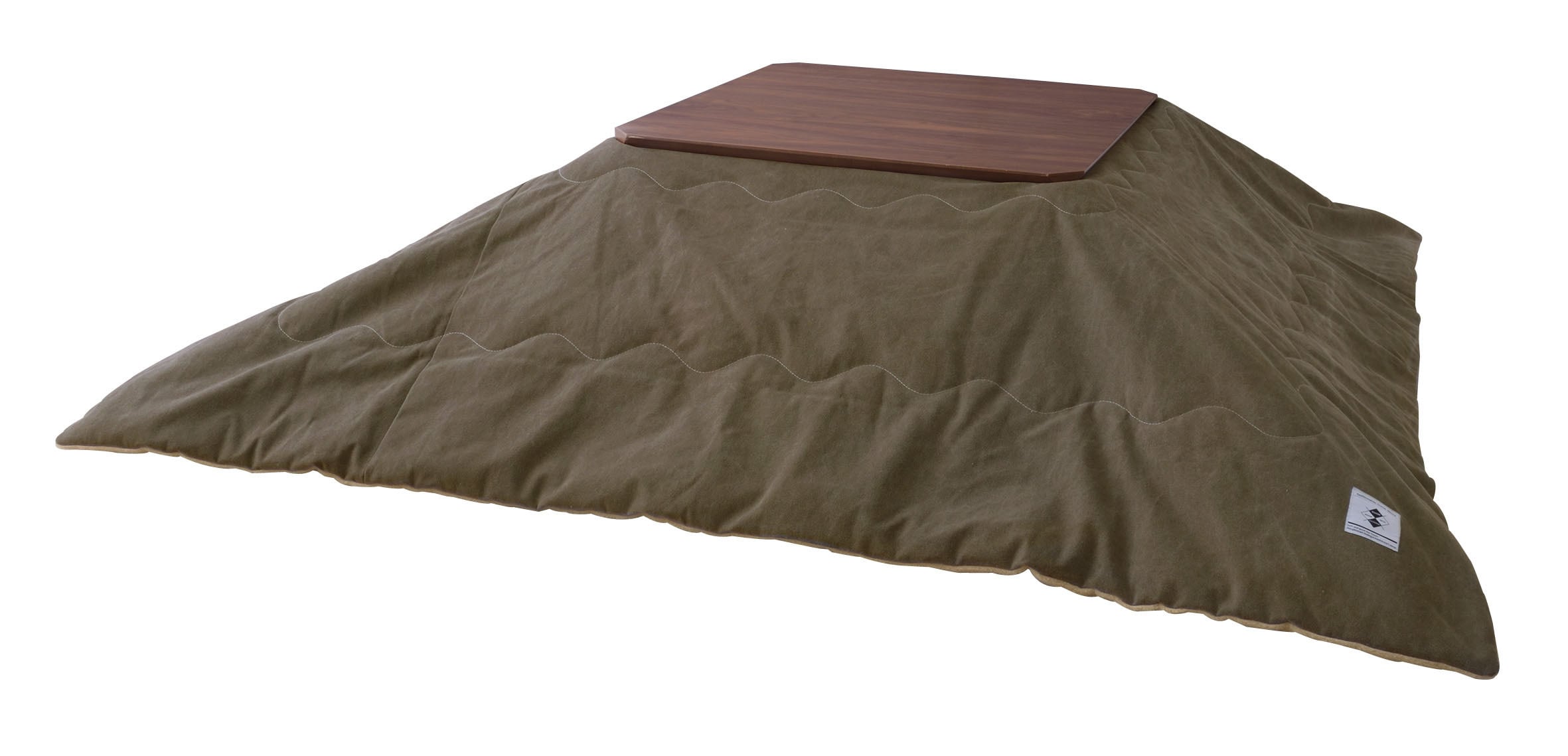 薄掛けコタツ布団 正方形(カーキ)