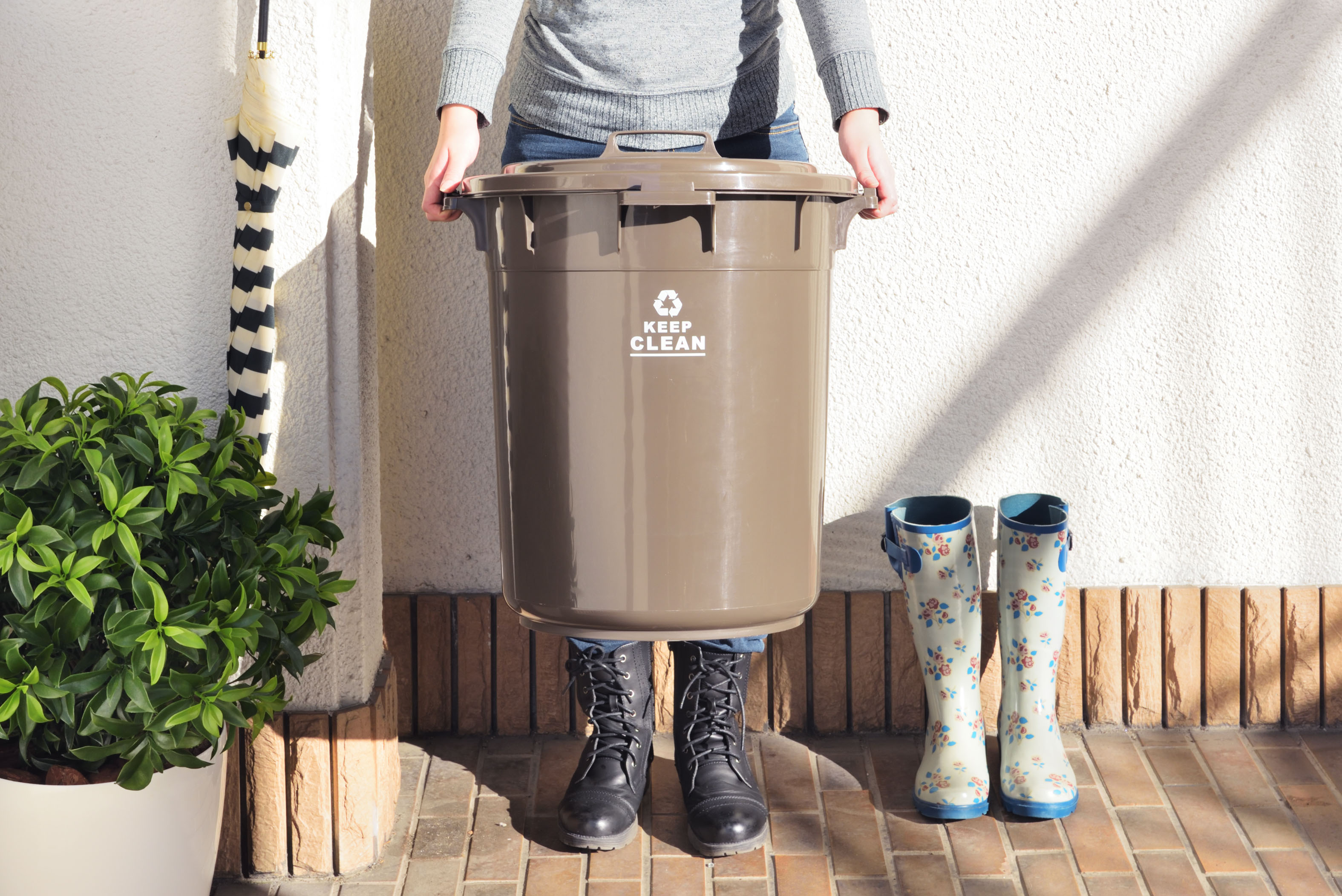 ペール45L(ブラウン)